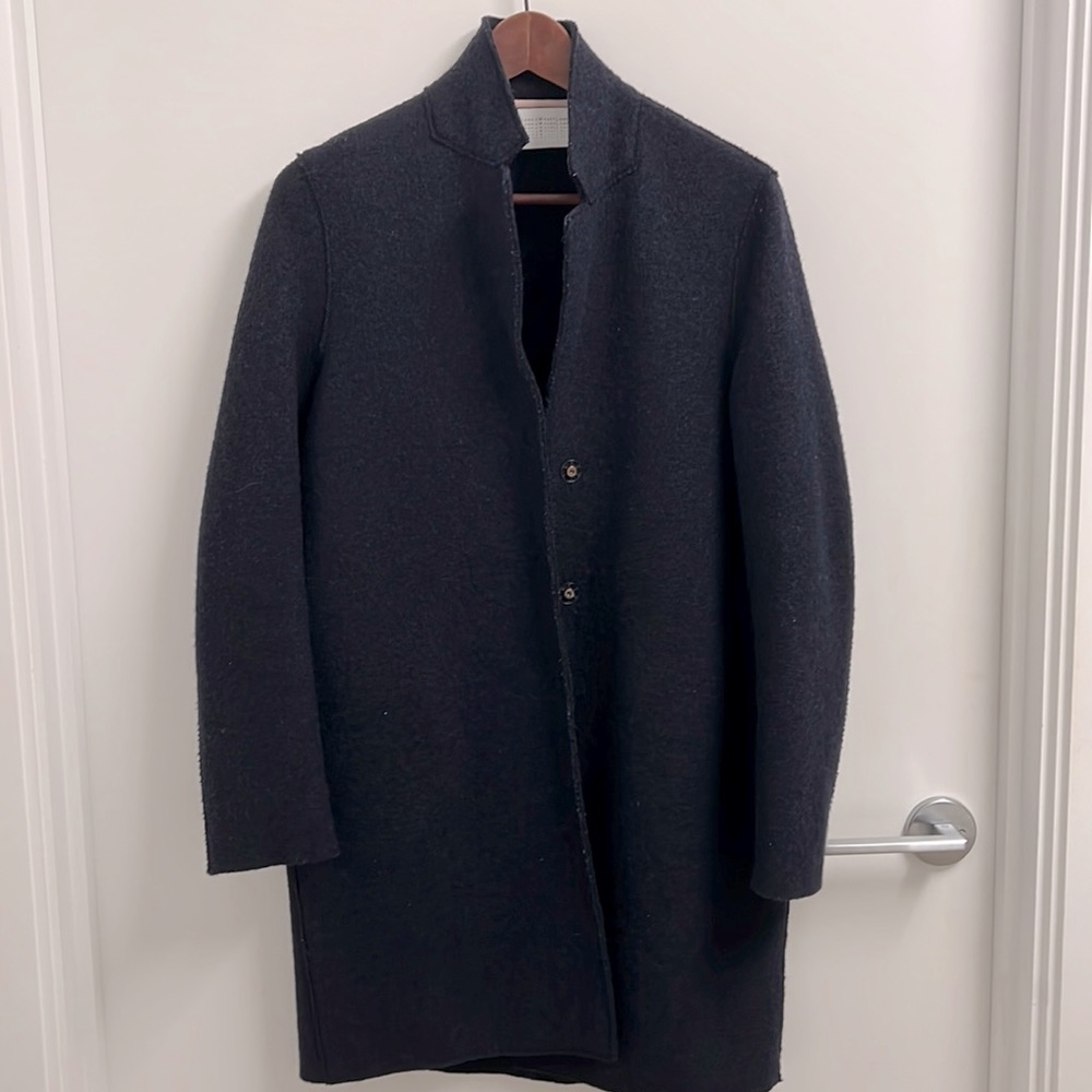 Harris Warf London - Cocoon Coat - Pressed Wool - Navy Blue - Size S (IT 38)